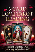 3 Card Love Tarot Reading Instant Digital Download Relationship & Heart Guidance