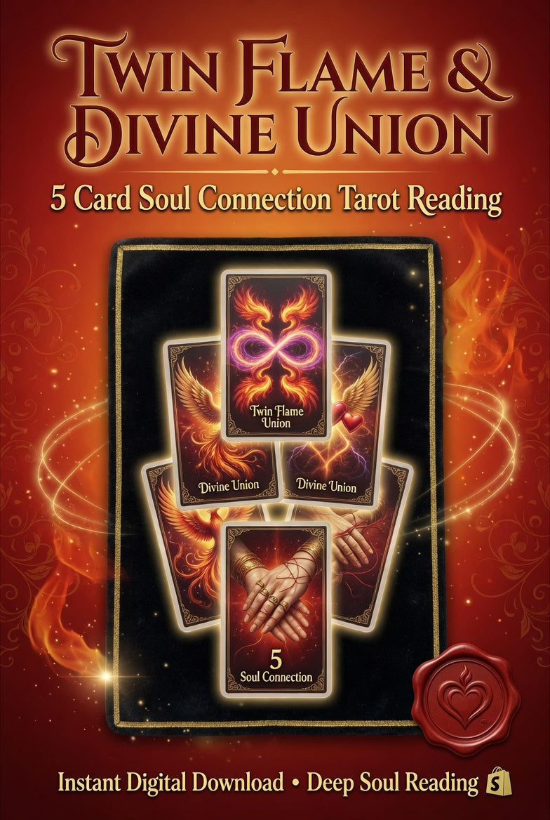 Twin Flame & Divine Union Tarot Reading 5 Card Soul Connection