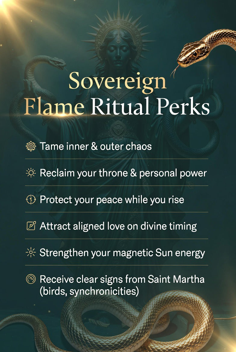 Saint Martha Dominadora’s Sovereign Flame Ritual