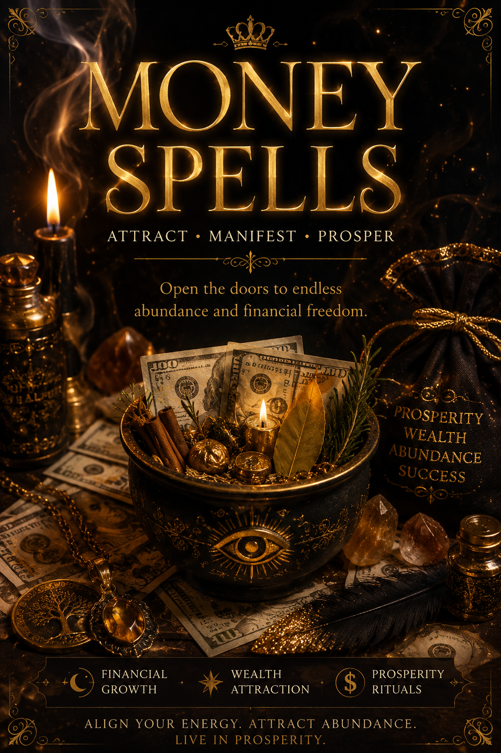 Money Spell •Abundance •Prosperity •Financial Flow