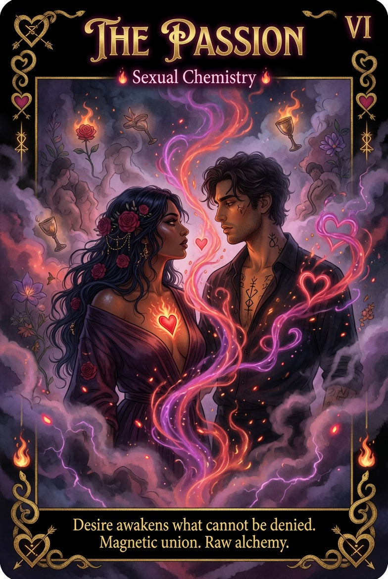 Passion & Sensual Chemistry Tarot Reading 5 Card Fire Spread